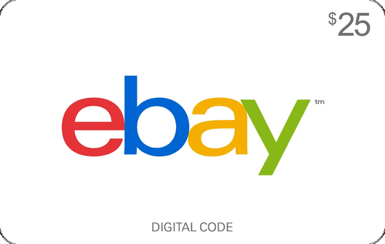 eBay $25 USD gift card