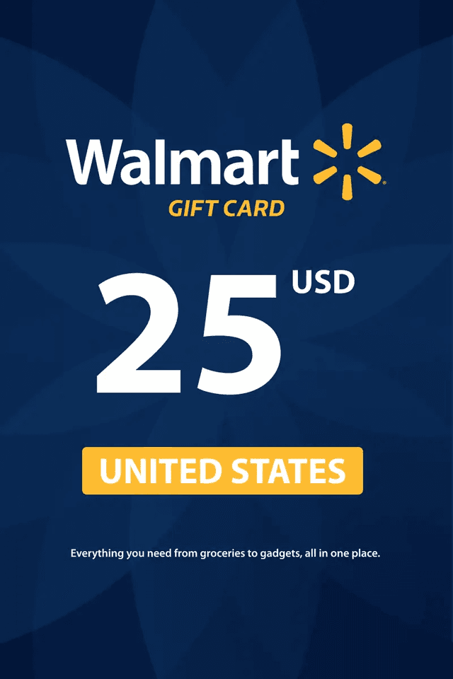 Walmart $25 USD gift card